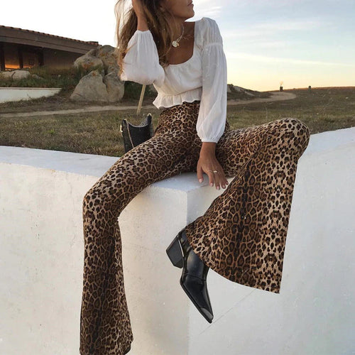 Alia Animal Flared Pants | Stylish & sexy trousers 1