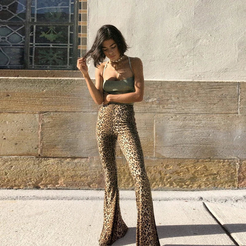 Alia Animal Flared Pants | Stylish & sexy trousers 2