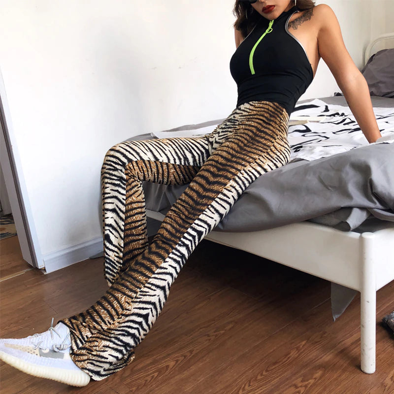 Alia Animal Flared Pants | Stylish & sexy trousers 5