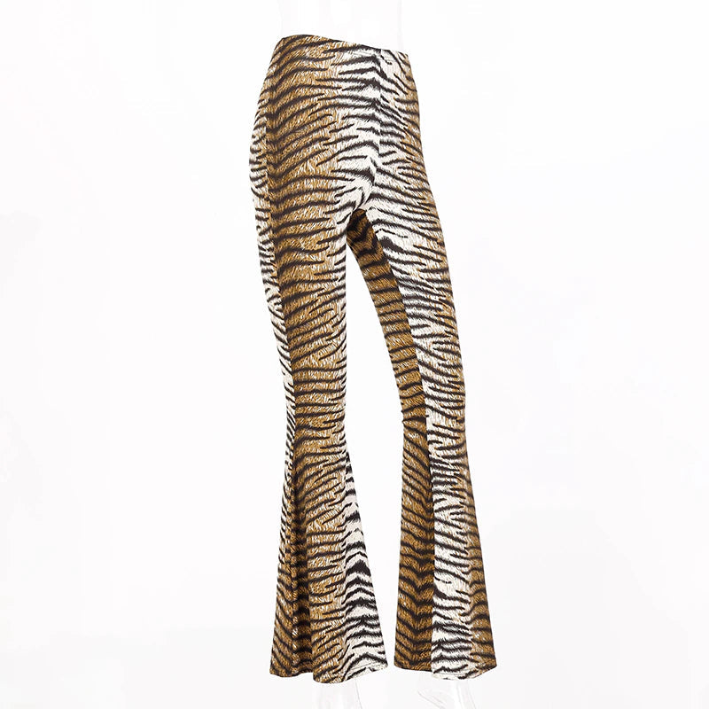Alia Animal Flared Pants | Stylish & sexy trousers 7
