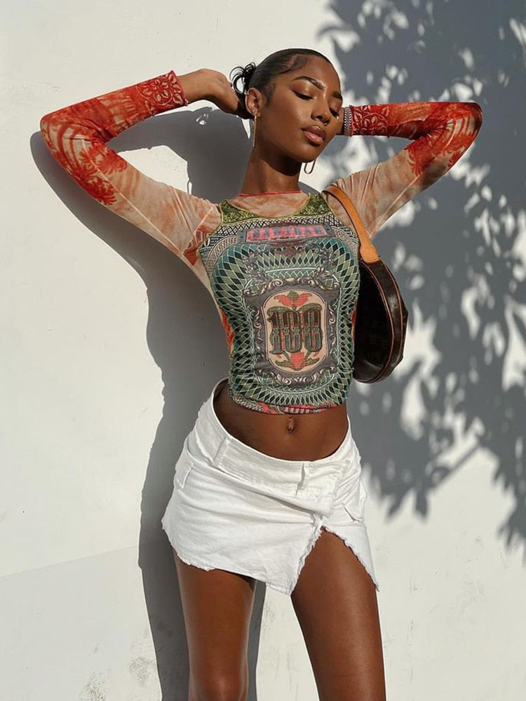 Arty Mesh Top | Add a touch of edge to your outfit 1