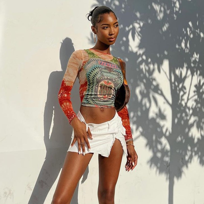 Arty Mesh Top | Add a touch of edge to your outfit 3