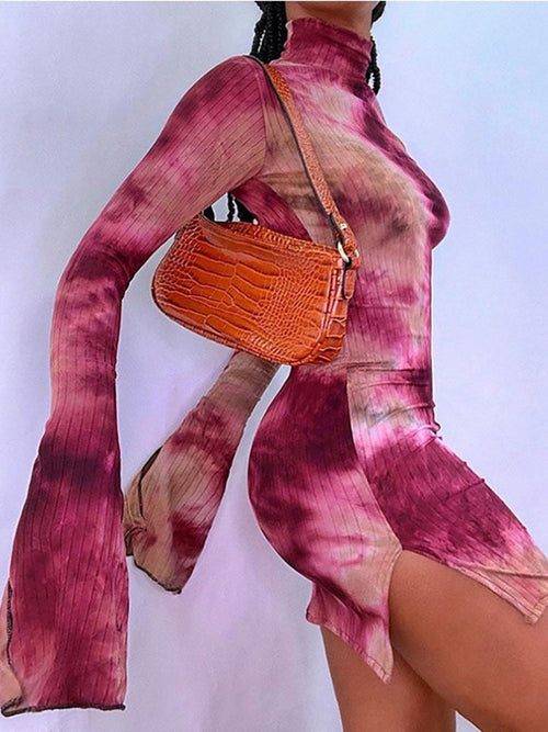 Beatrice Dress | With a cheerful tie-dye pattern 1