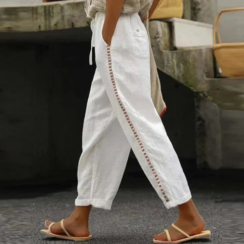 Boho Women's Summer Pants with Print – Solea 0