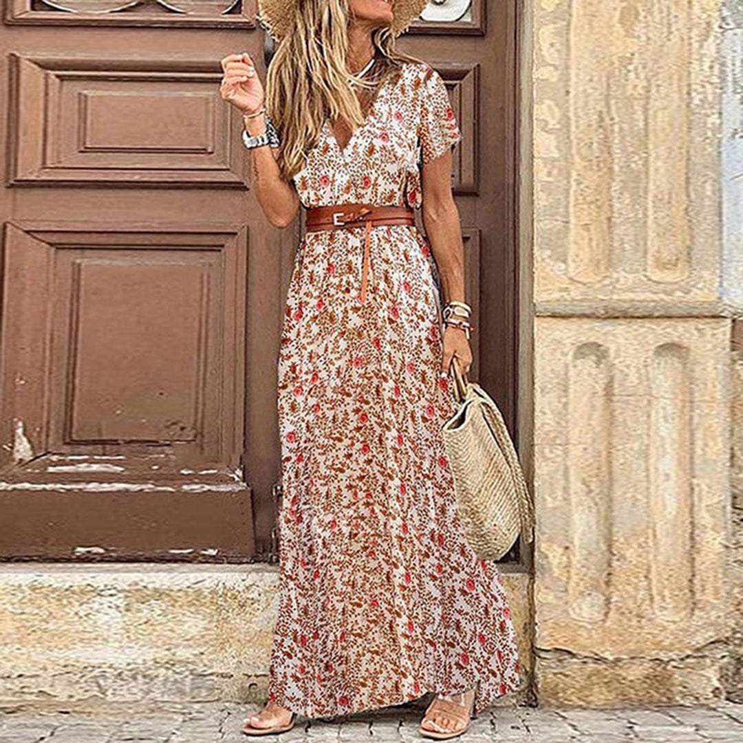 Boho maxi dress with pattern for women – Thalia 5