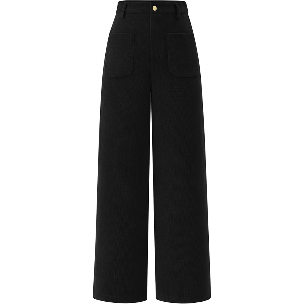 Casual Wide Palazzo Pants with High Waist and Pockets - Clarissa 10