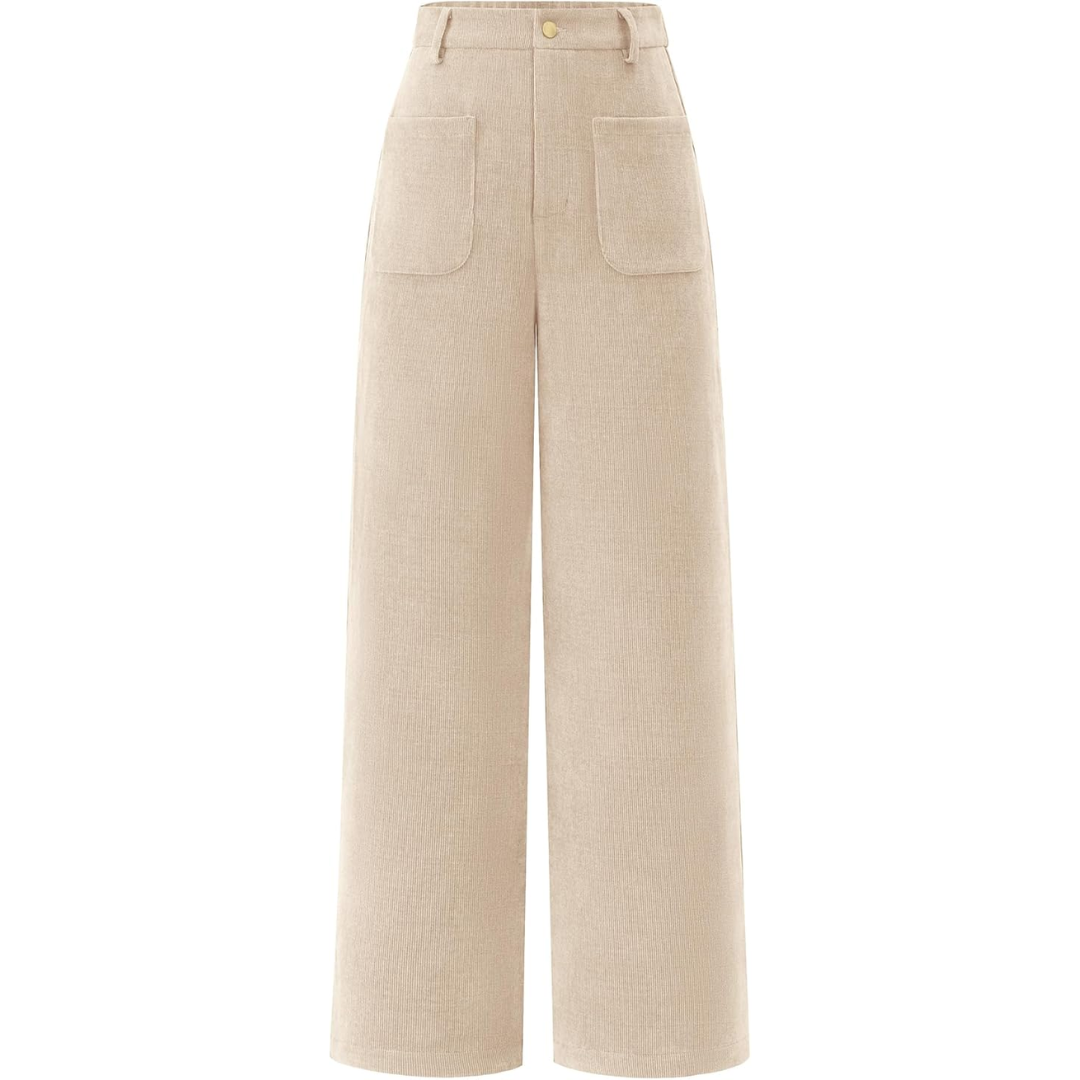 Casual Wide Palazzo Pants with High Waist and Pockets - Clarissa 8