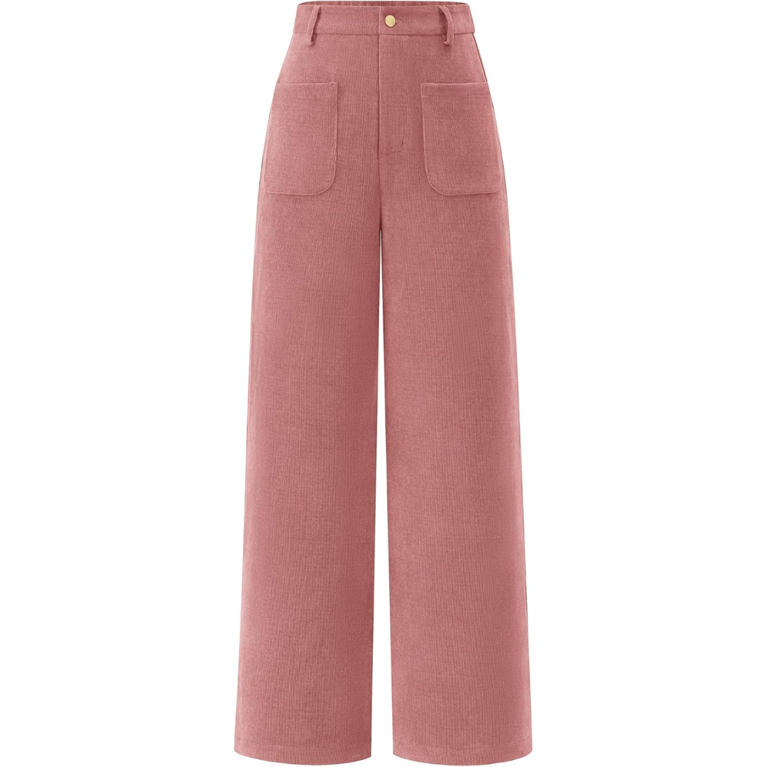 Casual Wide Palazzo Pants with High Waist and Pockets - Clarissa 9