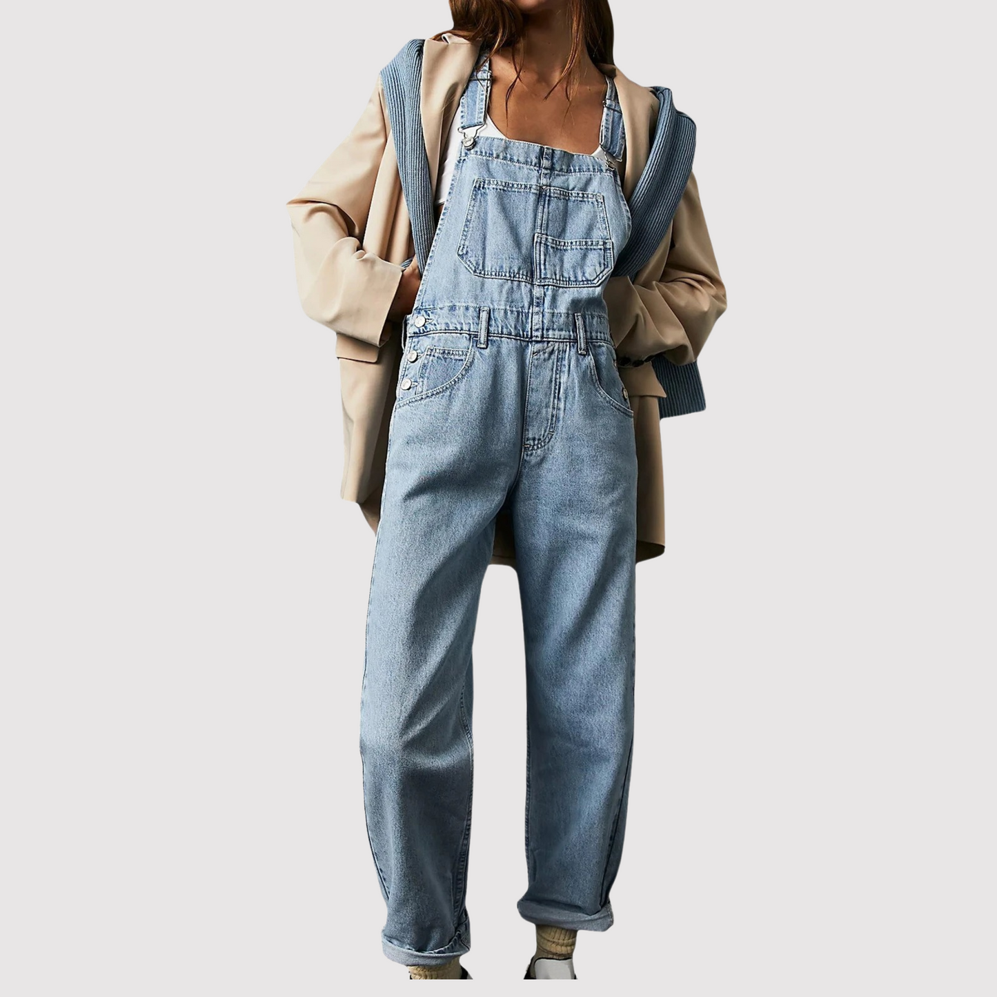 Denim Women's Overalls with Relaxed Fit – Serena 0