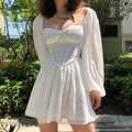 Fayza Dress | A romantic, white summer dress 0