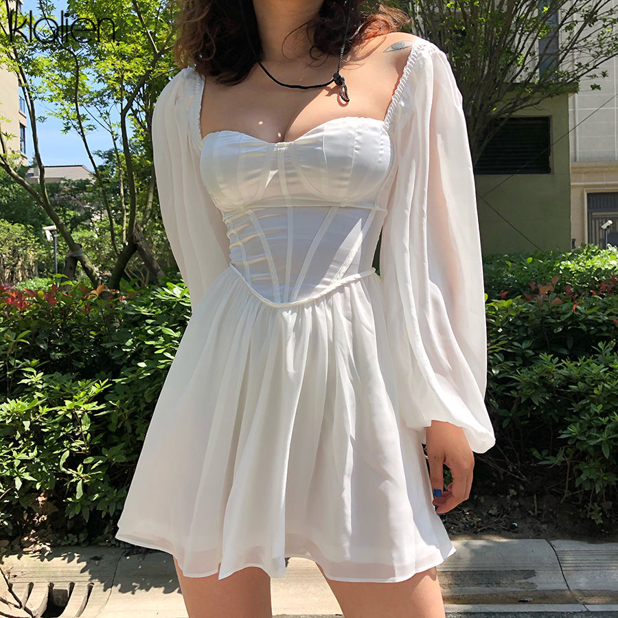 Fayza Dress | A romantic, white summer dress 0