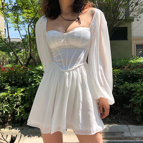 Fayza Dress | A romantic, white summer dress 0