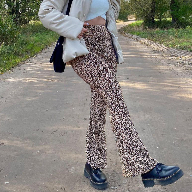Florence Flared Pants | Tough pants with leopard print 0