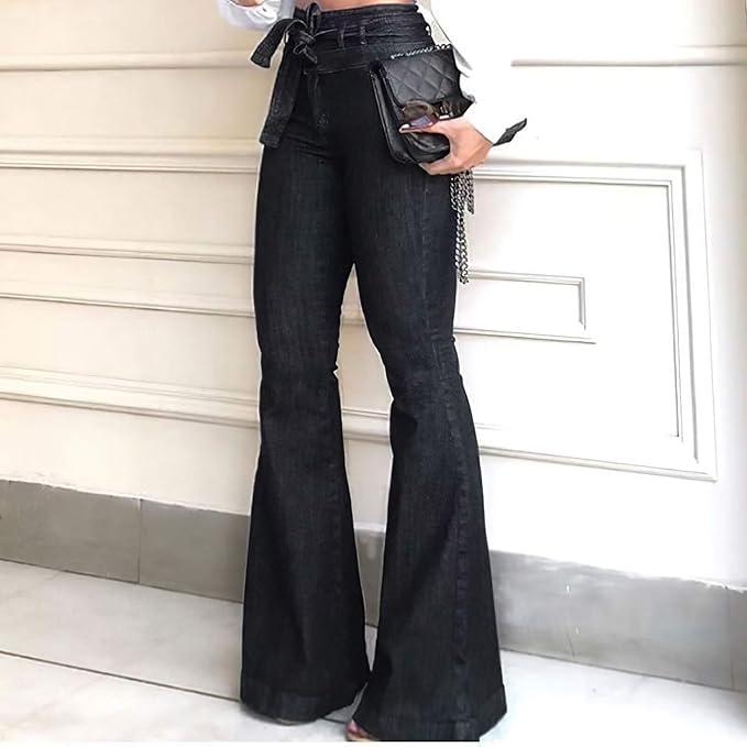 High-Waisted Flared Women's Jeans – Stella 1