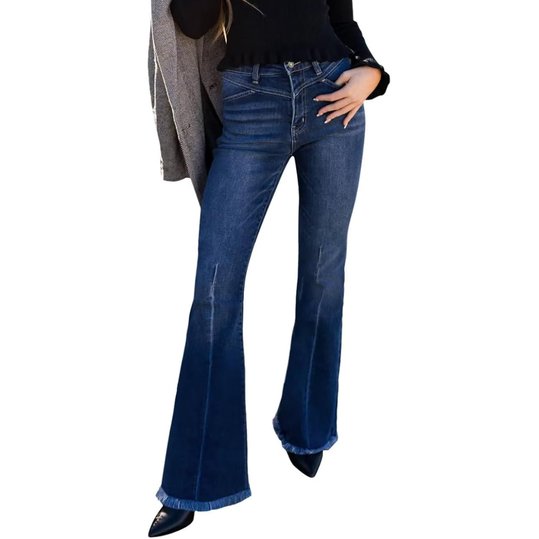 High-Waisted Flared Women's Jeans – Stella 10
