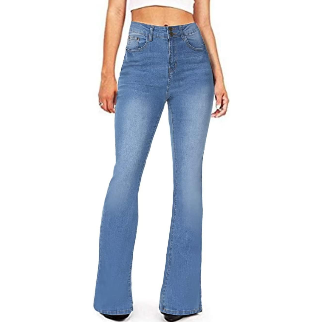 High-Waisted Flared Women's Jeans – Stella 11