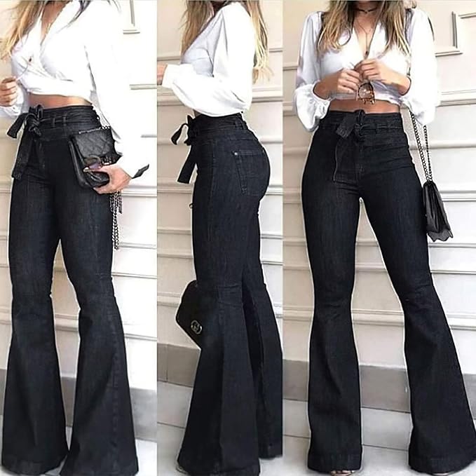 High-Waisted Flared Women's Jeans – Stella 3