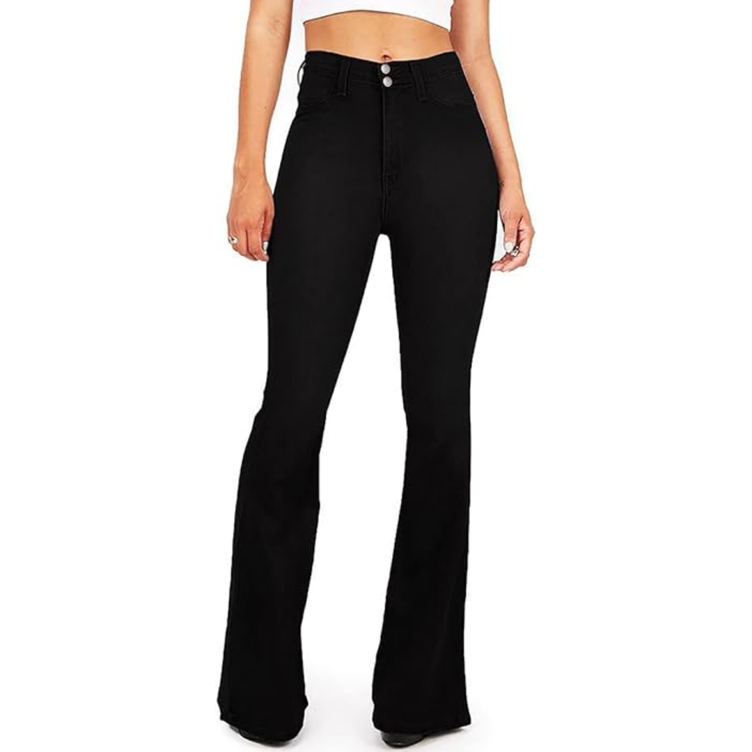 High-Waisted Flared Women's Jeans – Stella 8