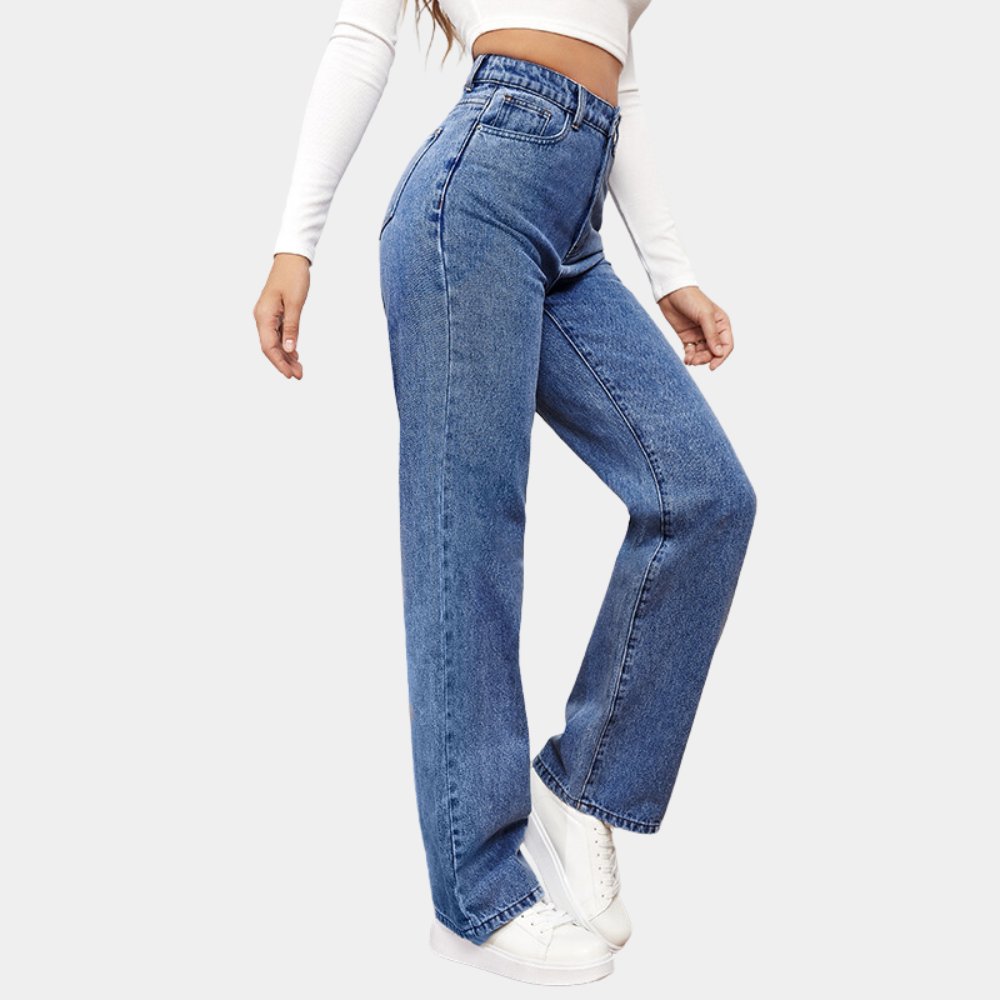 High Waist Baggy Women's Jeans – Elara 2