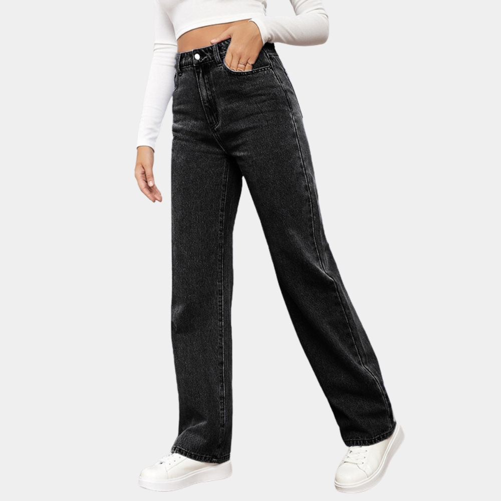High Waist Baggy Women's Jeans – Elara 9