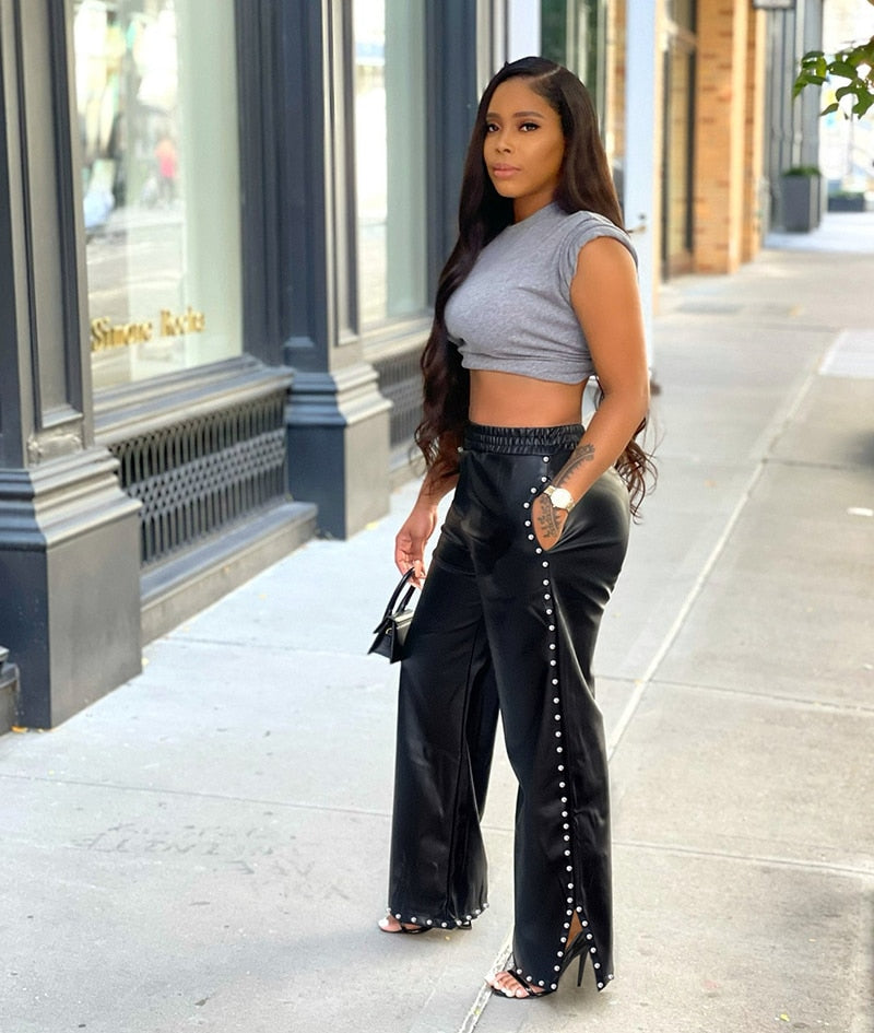 Jenny Leather Pants | A stylish women's trouser 3
