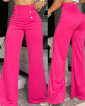 Lize Flared | Summery color, high waist & wide legs 0