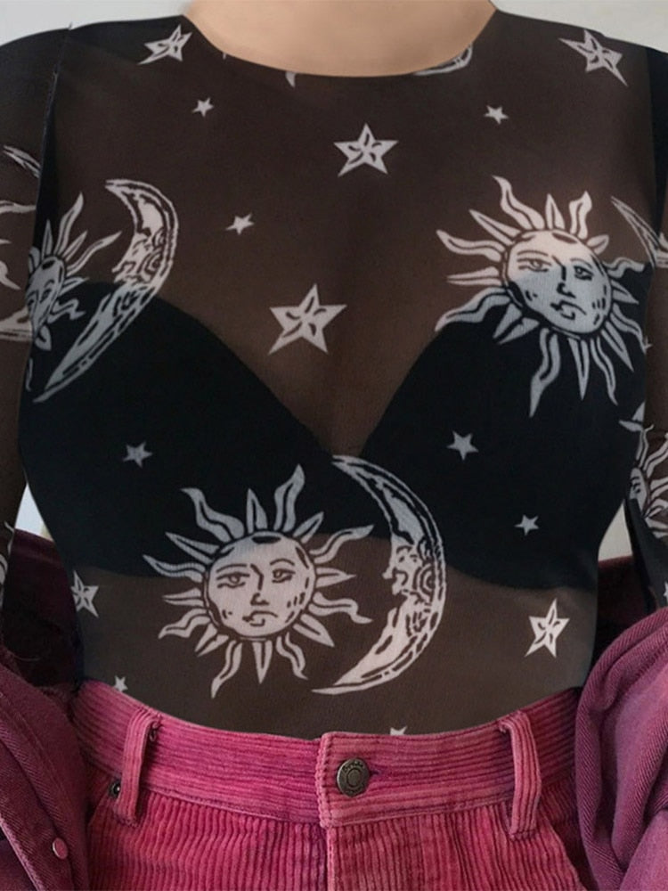 Moon Mesh Top | Stylish & sexy 3