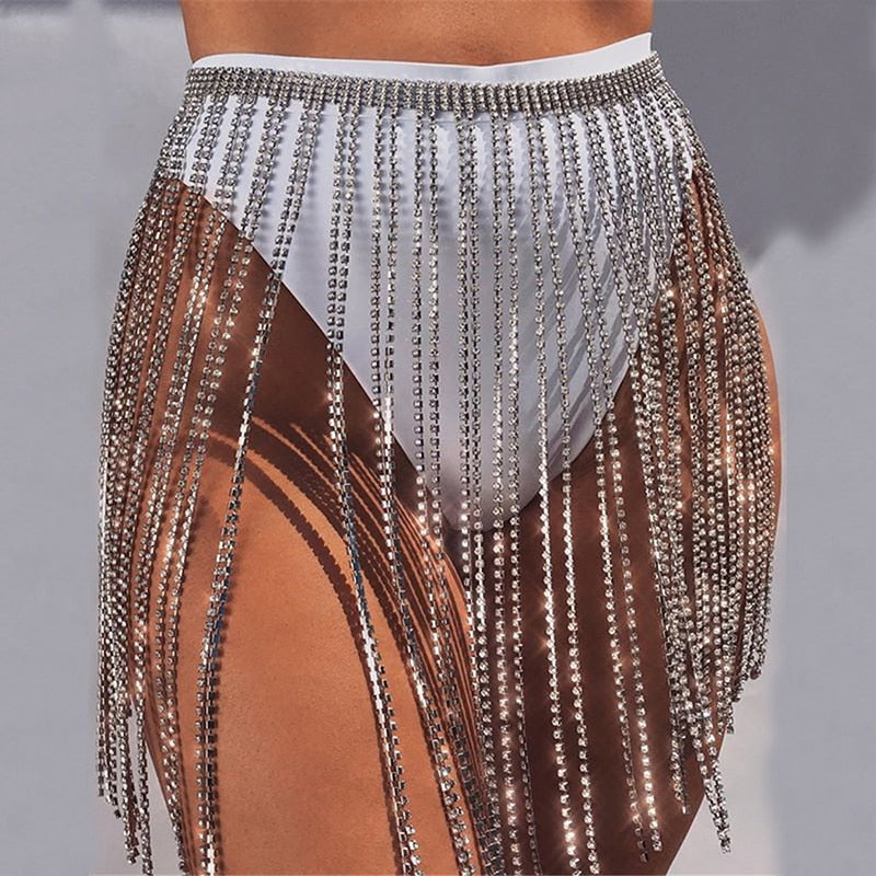 Nailah Skirt | A skirt made entirely of rhinestones 1