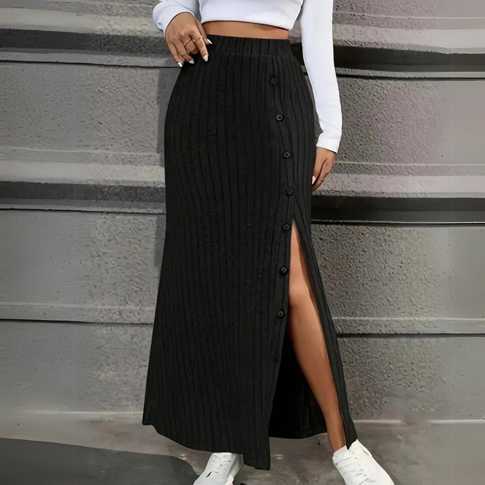 Ribbed Maxi Skirt – Selina 0