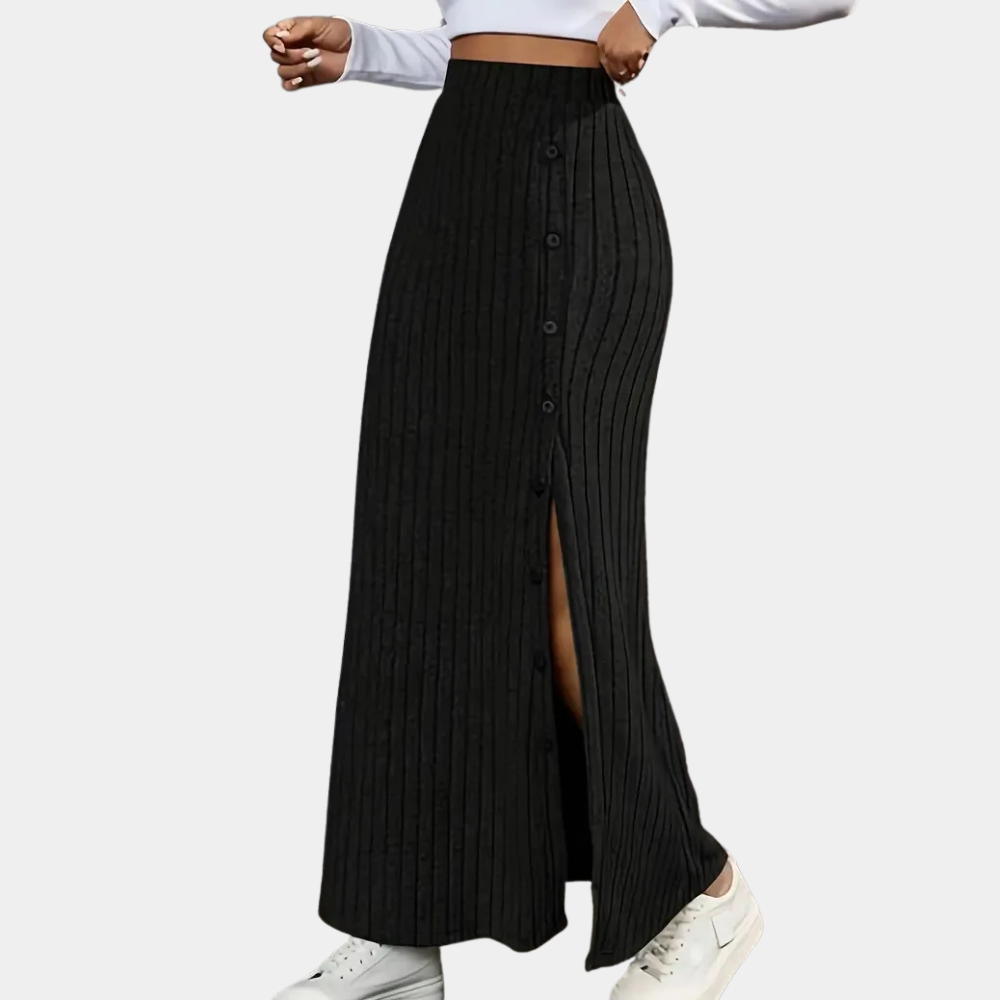Ribbed Maxi Skirt – Selina 3