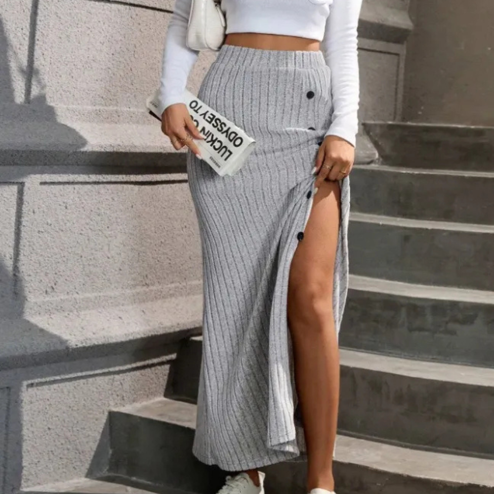Ribbed Maxi Skirt – Selina 6