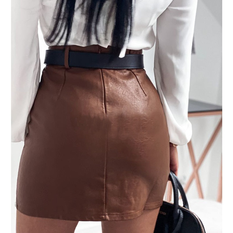 River Skirt | Sexy Faux Leather Skirt 4