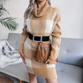 Rosita Sweater Dress | Warm turtleneck dress with a unique design 0