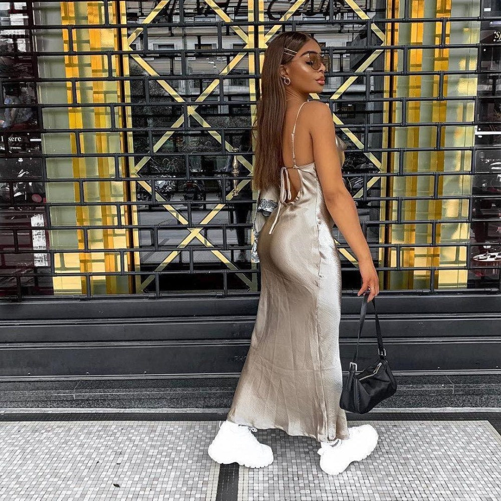 Sally Satin Dress | All eyes on you with this dress 4