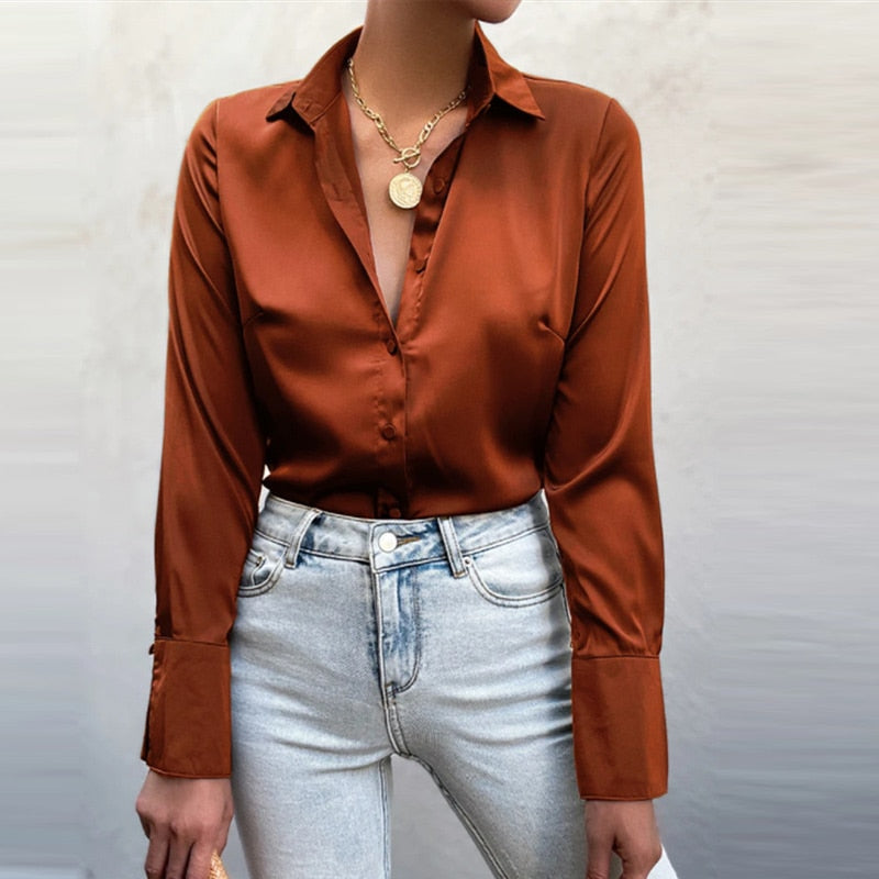 Sammie Satin Blouse | The Perfect Blouse for Every Occasion! 9