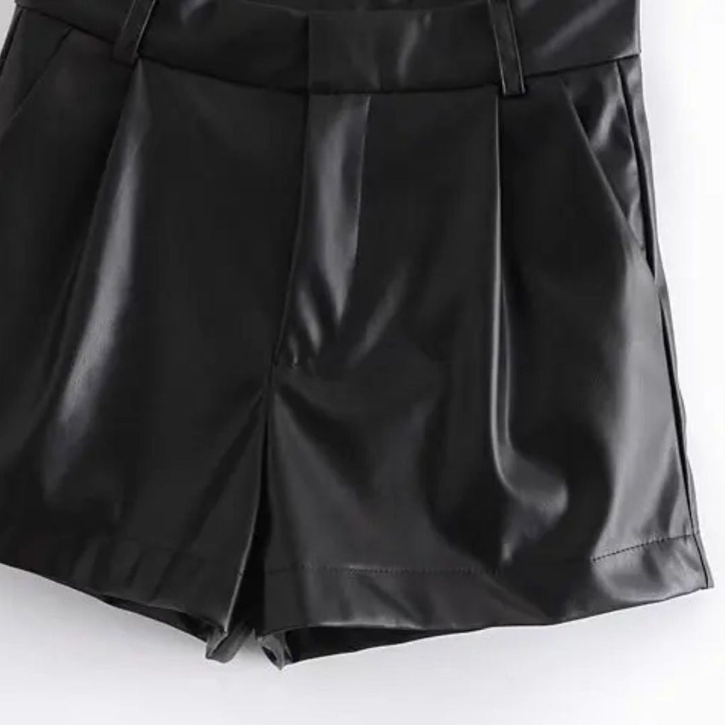 Sammy Jackson Angel Leren Shorts | Trendy & Vintage 4