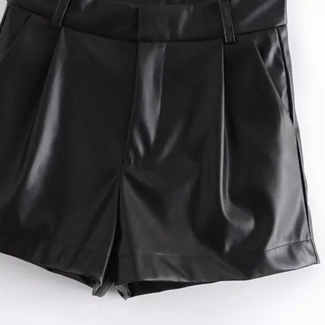 Sammy Jackson Angel Leren Shorts | Trendy & Vintage 4