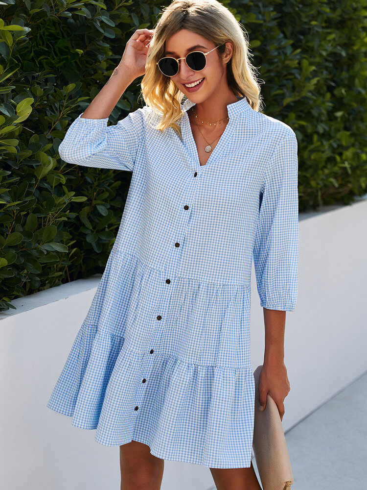 Sammy Jackson Esmie Jurk | Checkered & Stylish 0