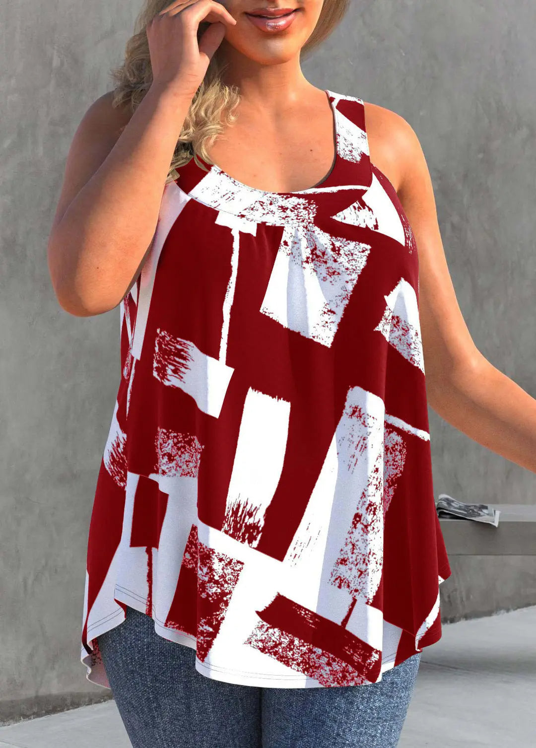 Sammy Jackson Rose Plus-Size Top | Airy & Trendy 3