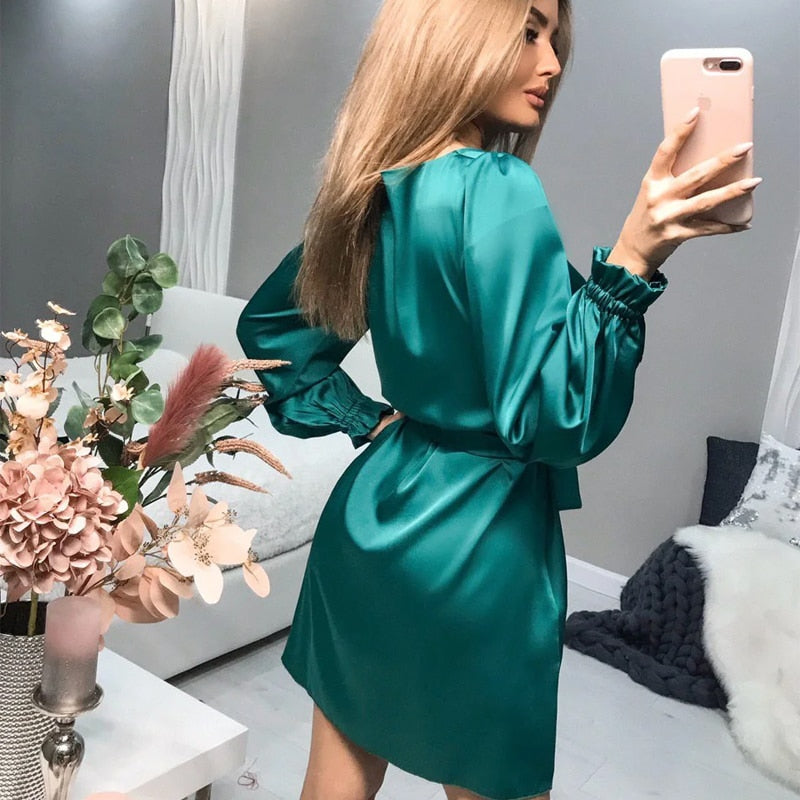 Sammy Jackson Sandra Satin Dress | Classic & Chic 1