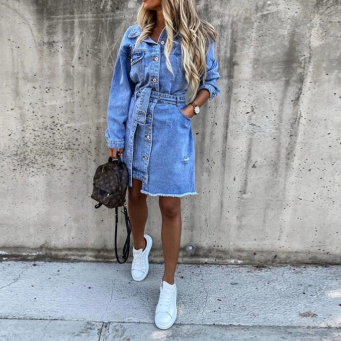 Sascha Denim Dress | The Perfect Dress for Spring 2