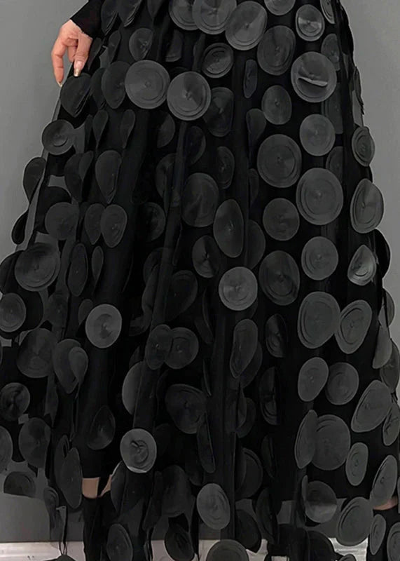 Skirt with Polka Dots and Flowing Cut – Fleur 3