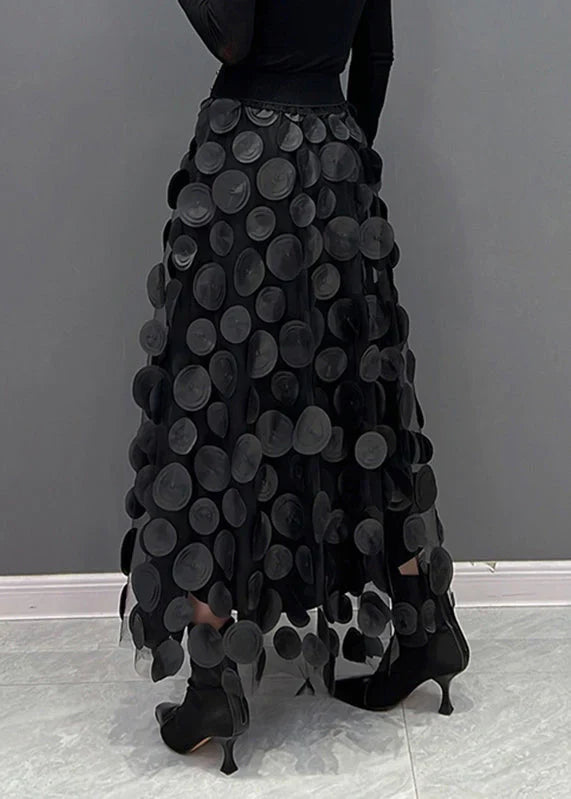 Skirt with Polka Dots and Flowing Cut – Fleur 4