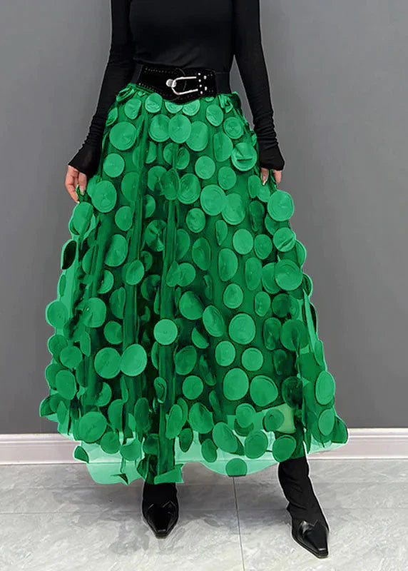 Skirt with Polka Dots and Flowing Cut – Fleur 5