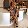 Summer Wrap Dress | Boho women’s dress with slit 0