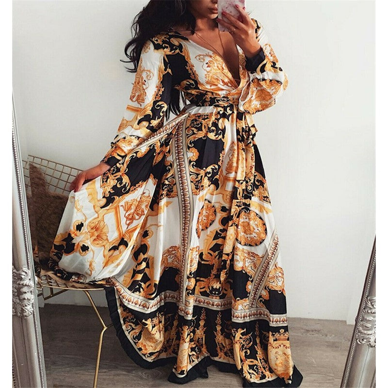 Summer Wrap Dress | Boho women’s dress with slit 9