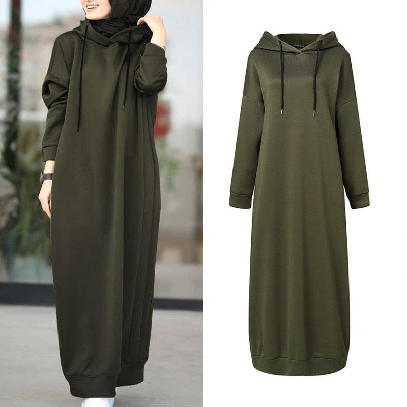 Warda Winter Dress | A cozy & long winter dress 0