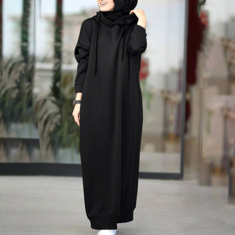 Warda Winter Dress | A cozy & long winter dress 1