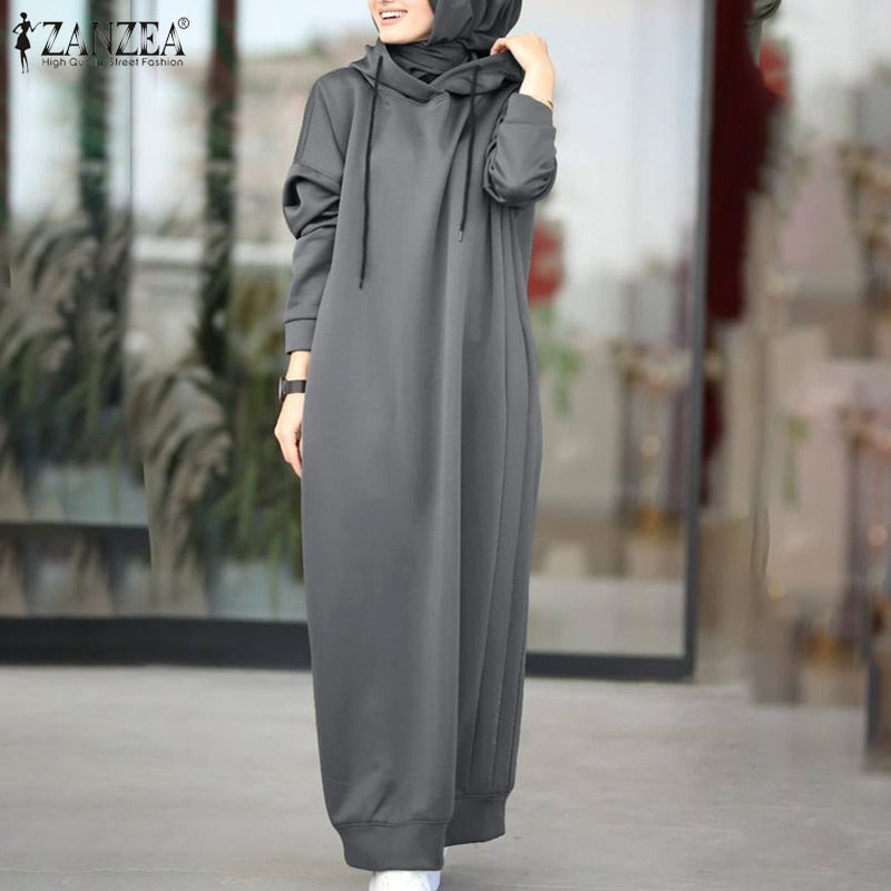 Warda Winter Dress | A cozy & long winter dress 3