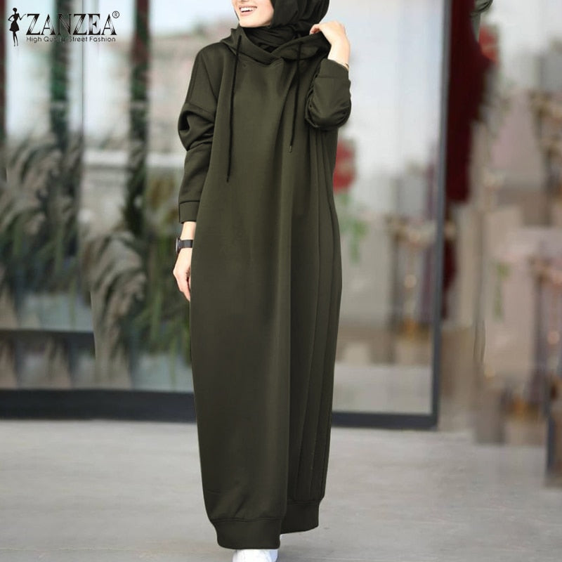 Warda Winter Dress | A cozy & long winter dress 4